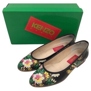 ♪♪ KENZO ケンゾー レディース パンプス SIZE 36 （23cm） 花柄 レッド やや傷や汚れあり