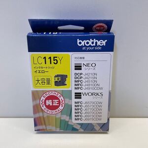 【未使用品】 brother ブラザー 純正 インクカートリッジ LC115Y 大容量 イエロー 有効期間 2026.5まで