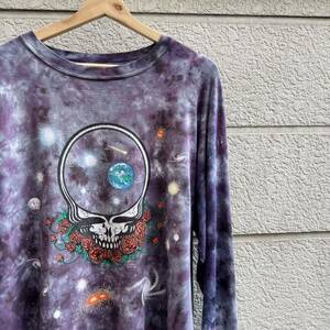 90s 00s USA古着 タイダイ 長袖Tシャツ ロンT グレイトフルデッド GRATEFUL DEAD STF アメリカ古着 vintage ヴィンテージ コピーライト