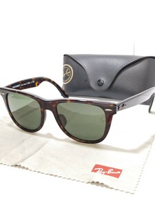 1円【良品/ケース付】Ray-Ban レイバン サングラス RB2140-F ウェイファーラー　ORIGINAL WAYFARER CLASSIC　べっ甲柄