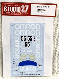 STUDIO27 1/24 962C OMRON #55 JSPC 1990 ポルシェ962C デカール