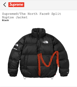 【新品正規】黒 M / 24ss supreme Supreme The North Face Split Nuptse Jacket BLACK/ シュプリーム ノースフェイス シュプノース ヌプシ