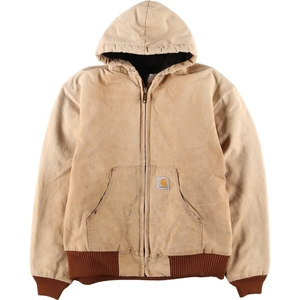 古着 90年代 カーハート Carhartt アクティブジャケット ダック地フルジップパーカー USA製 メンズXXL ヴィンテージ /eaa378892 【SS2403】