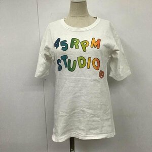 45RPM 2 フォーティーファイブアールピーエム Tシャツ 半袖 T Shirt 白 / ホワイト / 10104292