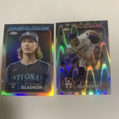 topps chrome グラスノー　2枚