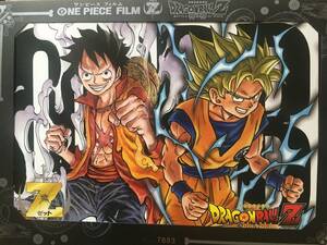 ONE PIECE FILM Z DRAGON BALL Z 神と神 前売り券 超コラボチケット 描き下ろしイラスト ルフィ 孫悟空 ONE PIECE 劇場版 映画8989枚限定