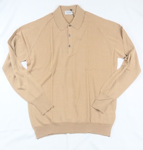 新品 John Smedley　ジョンスメドレー 最高級シーアイランドコットン・メリノウール　 XLサイズ HAZELNUT