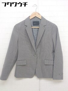 ◇ green label relaxing UNITED ARROWS シングル1B 長袖 テーラード ジャケット サイズ40 グレー レディース