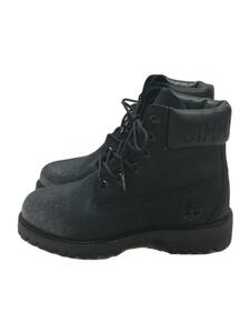 Timberland◆20AW/WMNS NUBUCK BOOT W/GLITTER/レースアップブーツ/US7.5/BLK/レザー//