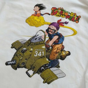 DRAGON BALL ドラゴンボール 神龍 悟空 ブルマ メカ ミリタリー オーバーサイズ 長袖Tシャツ ロンT XLサイズ 映画 アニメ 漫画 鳥山明 海外