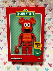 BE@RBRICK ELMO CHROME Ver. 400％ ベアブリック SESAME STREET ELMO セサミストリート エルモ クロームメッキ