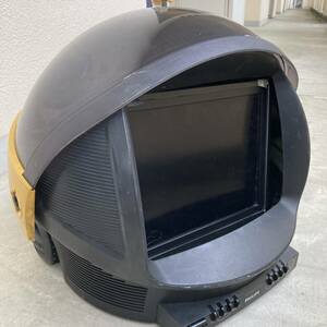 当時物 外装のみ　PHILIPS ディスカバラー Discoverer 14S11B フィリップス ヘルメット型 カラーテレビ ブラウン管 スペースエイジ\ レトロ