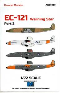 1/72 Caracal Models カラカルモデルスデカール CD72022 EC-121 Warning Star - Part 2