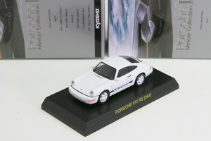 京商 1/64 ポルシェ 911 RS 964 ホワイト シークレット ポルシェ ミニカーコレクション4 Kyosho 1/64 PORSCHE 911 RS 964 white secret