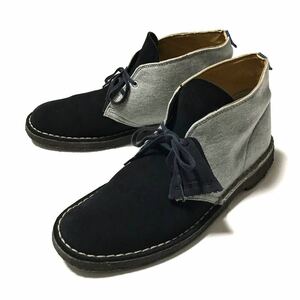 Clarks LOOPWHEELER コラボ デザートブーツ チャッカ クラークス ループウィラー ツートン バイカラー ポストマン 8 26cm マッコイズ 東洋