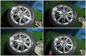 WORK ワーク ホイール 18インチ 18X7.5JJ 48(0)5 114.3 MSP A6SN 004 17 225-45Ｒ18　91Ｗ　20年48週4つ