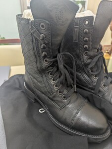 CHANEL シャネル ブーツ 表記サイズ38 箱付き 94305　g29324 x02037 higt boots sheep