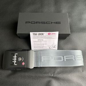 箱付き未使用★Porsche/ポルシェ　スーツケースベルト　TSA LOCK　純正　ノベルティ★