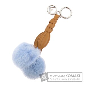 FENDI フェンディ バッグチャーム チェリー キーホルダー ファー レディース 中古