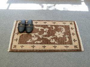 パキスタン ガズニウール size:94×60cm 手織り絨毯 玄関マット