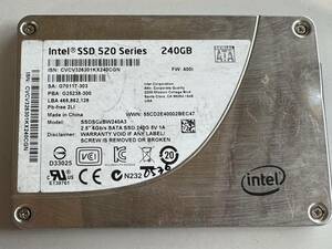 INTEL SSD 240GB【動作確認済み】0536　