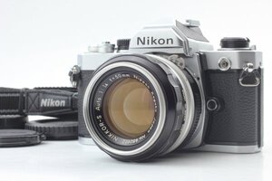 ニコン　一眼レフフイルムカメラ　レンズ　★Nikon FM Film Camera Late Model Ai NIKKOR-S Auto 50ｍｍ F1.4 Lens★　中古　動作確認済み