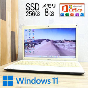 ★完動品 高性能4世代i3！新品SSD256GB メモリ8GB★A45T Core i3-4025U Webカメラ Win11 MS Office2019 Home&Business ノートPC★P80914