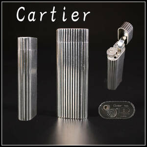 【秀】ZB483 カルティエ 【Cartier】 ガスライター シルバー／時代のすれあり 美品！ｒ