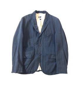 ENGINEERED GARMENTS エンジニアードガーメンツ テーラードジャケット コットン ジャケット ネイビー ストライプ メンズ S