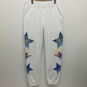 アベイシングエイプ 001PTG301018X Sta Slim Sweat Pants サイド スターロゴプリント スリム スウエットパンツ その他ボトムス L