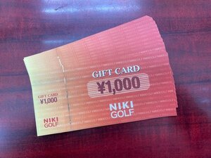 【大黒屋】NIKI GOLF 二木ゴルフ 商品券 ギフトカード 1,000円券×10枚 合計10,000円分 有効期限なし