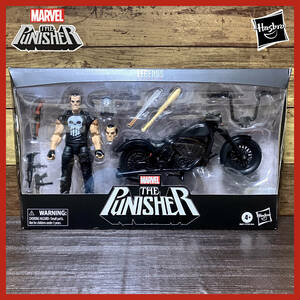 【新品未使用】MARVEL マーベル レジェンド PANISHER パニッシャー with バイク フィギュア／バイク モーターサイクル ハーレー チョッパー