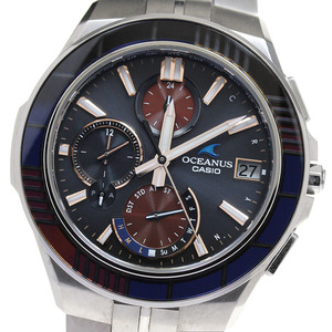 カシオ CASIO OCW-S5000D-1AJF オシアナス マンタ 江戸切子モデル ソーラー電波 メンズ 良品 _839402