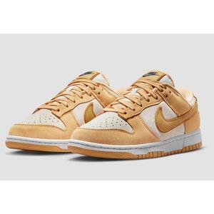 27cm ナイキ ダンク ロー LX ベージュ/黄/金 DV7411-200 NIKE W DUNK LOW LX ウィメンズ WMNS スエード