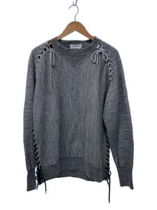 FACETASM◆TIED UP SWEAT SHIRT/スウェット/4/コットン/GRY/HR-SW-U02