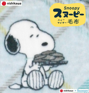 西川 SNOOPY やわらか毛布 シングル 2562g