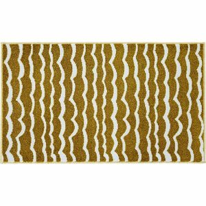 【送料無料】デザイナーによる厳選された玄関マット matlier Ripple Gold 45 x 75 cm(DX00004)