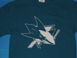 Used NHL サンノゼ・シャークス スタンレー・カップ・プレイオフTシャツ(S)San Jose Sharks, NHL Stanley Cup Playoffs