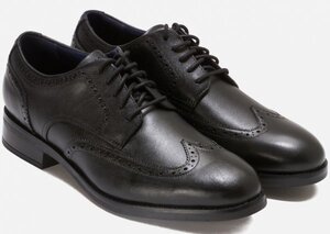 Cole Haan 28cm ブローグ ビジネス ウィング チップ ブラック ブーツ レザー スニーカー スーツ フォーマル XXX189