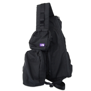 美品 THE NORTH FACE PURPLE LABEL ノースフェイスパープルレーベル マウンテンウィンド スリングバッグ NN7405N ブラック 黒 61000681