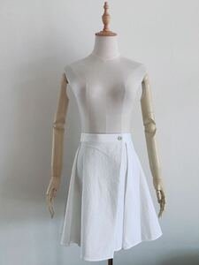 【BALENCIAGA】バレンシアガ　キュロットスカート　キュロットパンツ　ホワイト　白　36/S-Mサイズ程度