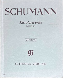 シューマン ピアノ作品全集 第3巻 (ピアノソロ)輸入楽譜 Schumann Klavierwerke Band III 洋書