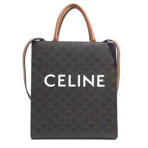 ［銀座店］CELINE セリーヌ バーティカル カバ スモール 2WAYトート 191542BZK.04LU トートバッグ PVCコーティングキャンバス DH80892