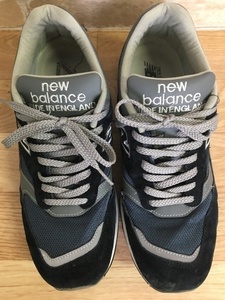 イングランド製 new balance ニューバランス スニーカー M1500PNV スエードレザー メッシュ ネイビー系 UK9 33837470＃4