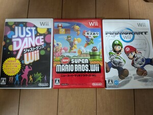 Wii　マリオカートWii　スーパーマリオブラザーズWii　ジャストダンスWii　ウィー　ジャンク