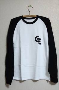 年代物 極美品 白×黒 Lサイズ GOODENOUGH GE ラグランロングスリーブTシャツ グッドイナフ