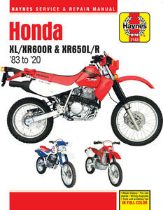 HONDA ホンダ XL XR600R XR650L XR650R XR 1983 2000 整備書 整備 修理 要領 サービス マニュアル 整備 レストア ^在