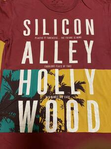 マークジェイコブス Tシャツ 半袖 MARC BY MARC JACOBS SILICON ALLEY HOLLY WOOD Mサイズ 古着