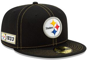 【7.3/8】 限定 100周年記念モデル NEWERA ニューエラ Steelers スティーラーズ 黒 59Fifty キャップ 帽子 NFL アメフト USA正規品 公式