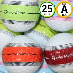 Aランク 25個 テーラーメイド ツアーレスポンス ストライプ 良品 TAYLORMADE ロストボール 送料無料